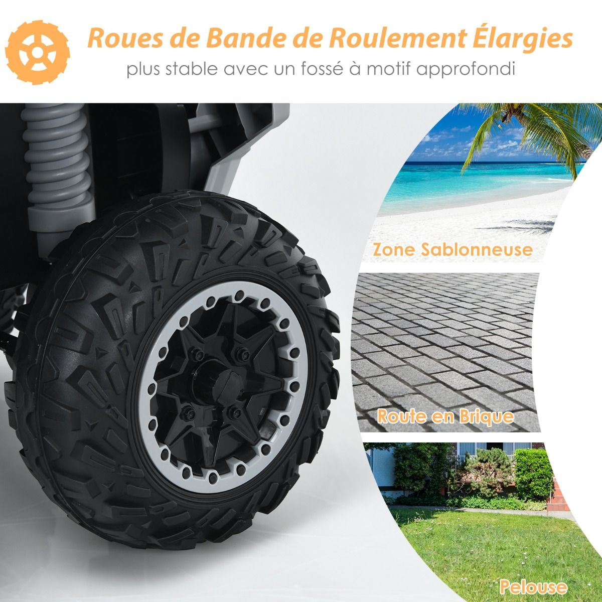Quad Electrique Pour Enfants 12V7Ah LED Musique Pédale Klaxon 3-4 Km/H Pour Enfants De 3 À 8 Ans Rose/Bleu/Violet/Noir