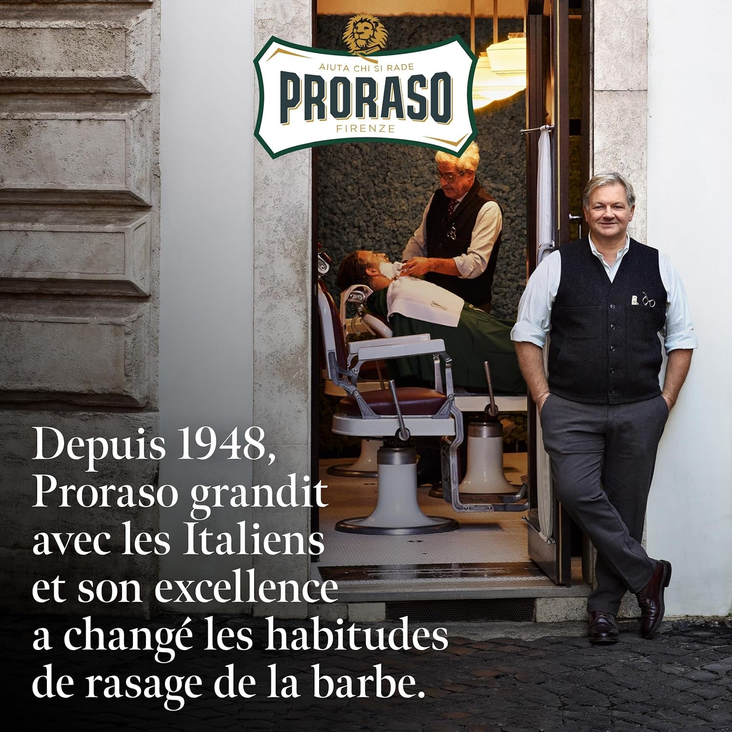 | Savon À Barbe En Bol Pour Barbes Dures (Pot De 150 Ml) – Savon De Rasage Nourrissant Avec Bois De Santal Et Beurre De Karité – Fabriqué En Italie