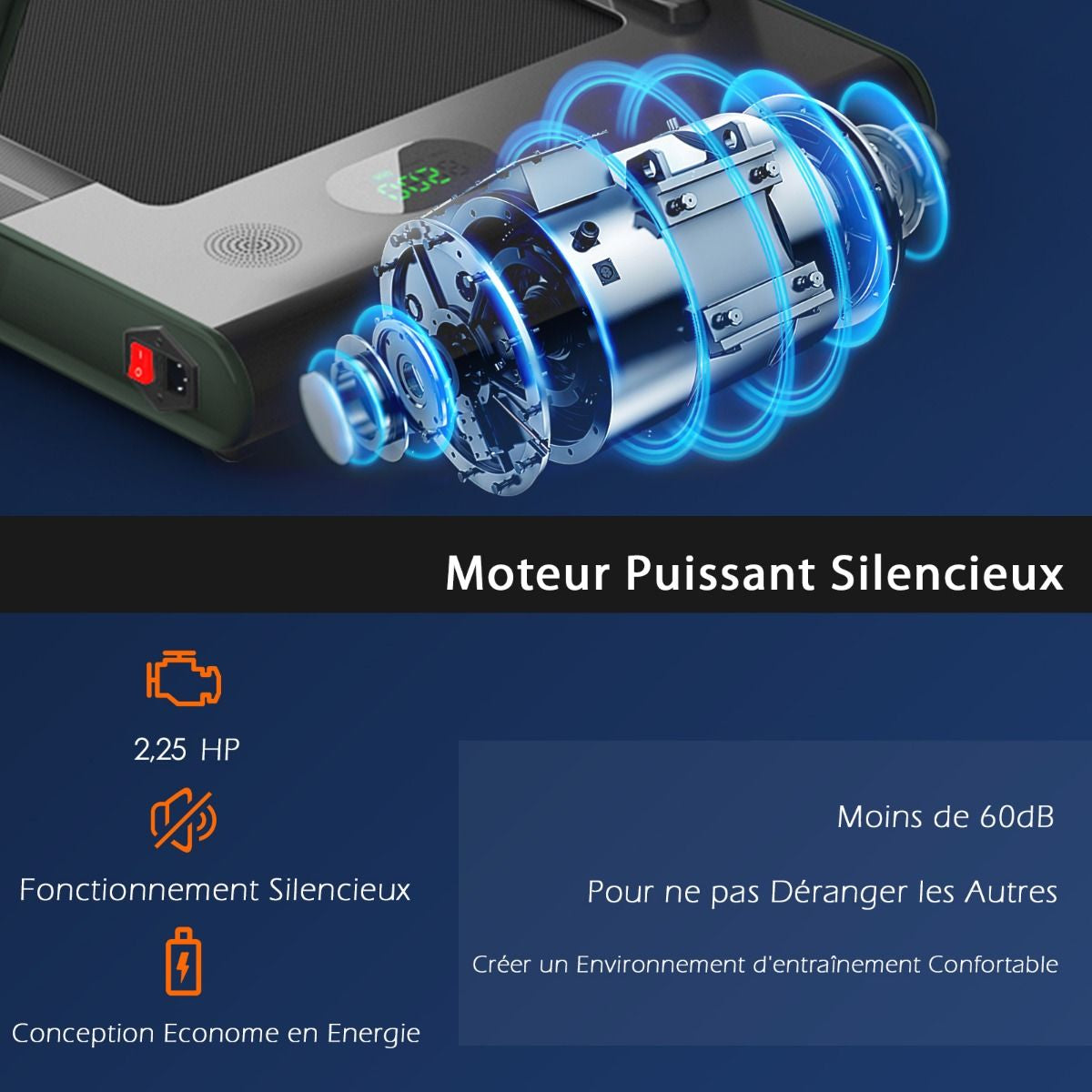 Tapis De Course Pliable 2 En 1 Tapis Roulant Électrique Motorisé 1-12 KM/H Avec Télécommande Écran LED 7 Couleurs Aux Choix