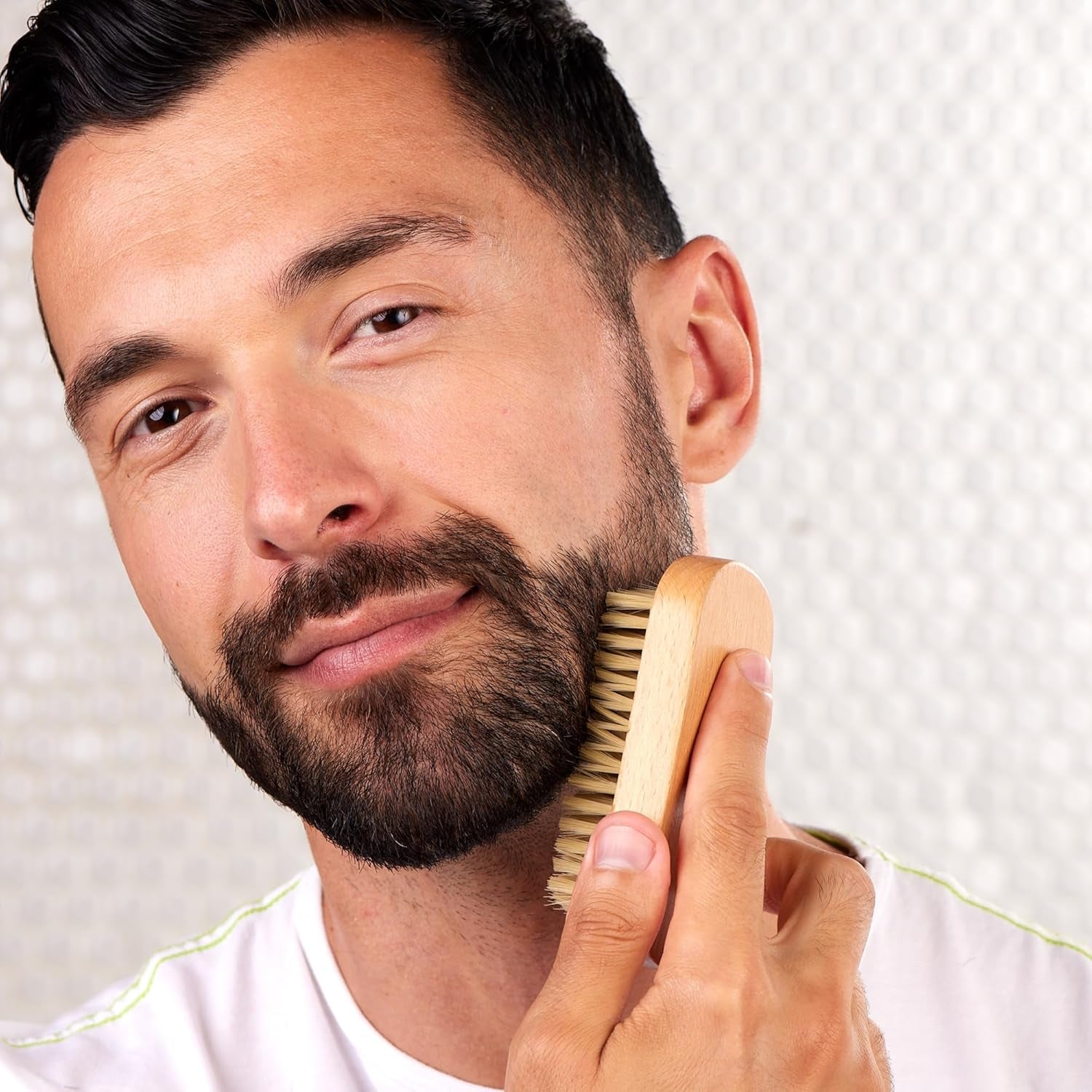 - Brosse À Barbe Pour Homme - En Sisal 100% Naturel