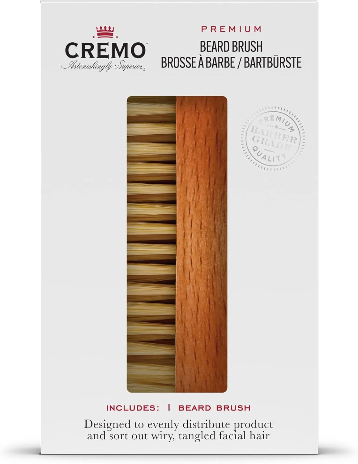 - Brosse À Barbe Pour Homme - En Sisal 100% Naturel