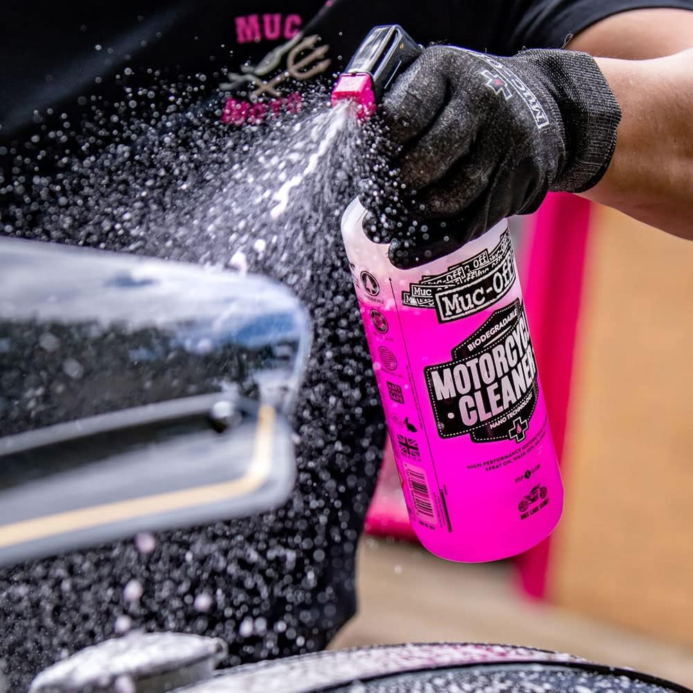 Kit Nettoyage Moto De Base - Kit Entretien Moto Pour Le Nettoyage Des Motos- Comprend Un Nettoyant Moto, Protection Moto Et Plus, Clear, Taille Unique
