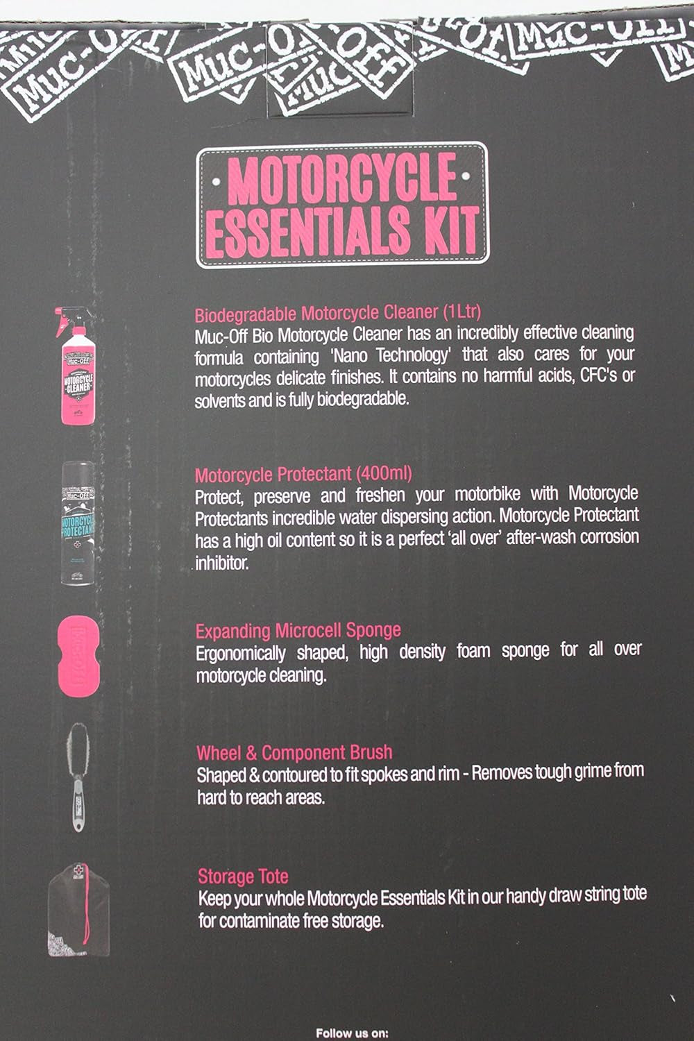 Kit Nettoyage Moto De Base - Kit Entretien Moto Pour Le Nettoyage Des Motos- Comprend Un Nettoyant Moto, Protection Moto Et Plus, Clear, Taille Unique