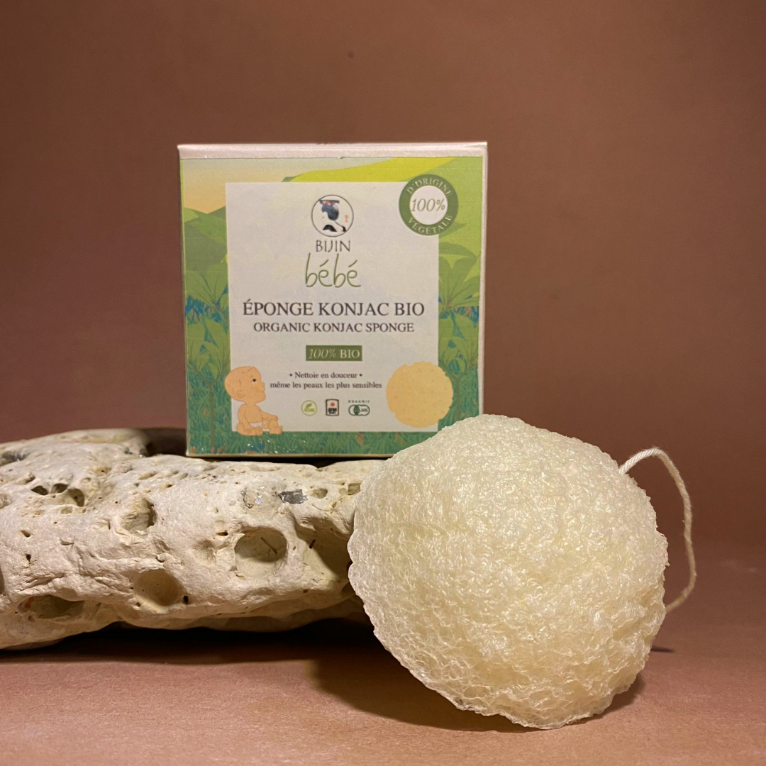 BabyKonjac – Éponge BIO ultra douce