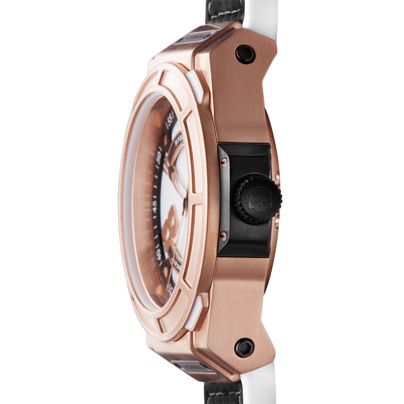 Otto White Rose Gold – Épurée, élégante, automatique