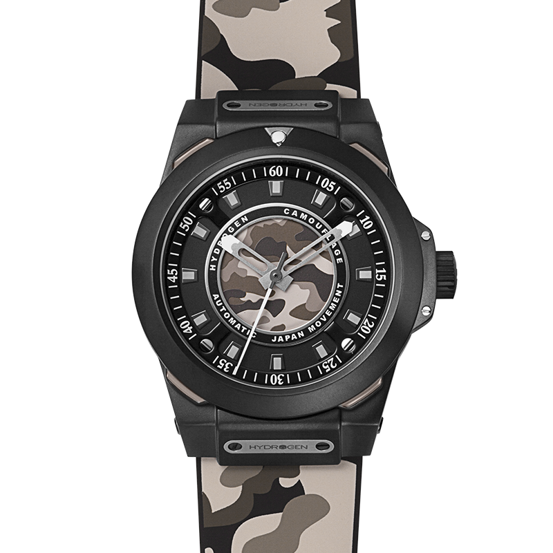 Sportivo Black Brown Camo – Charme militaire, précision mécanique