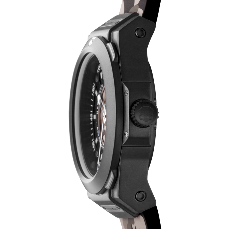 Sportivo Black Brown Camo – Charme militaire, précision mécanique