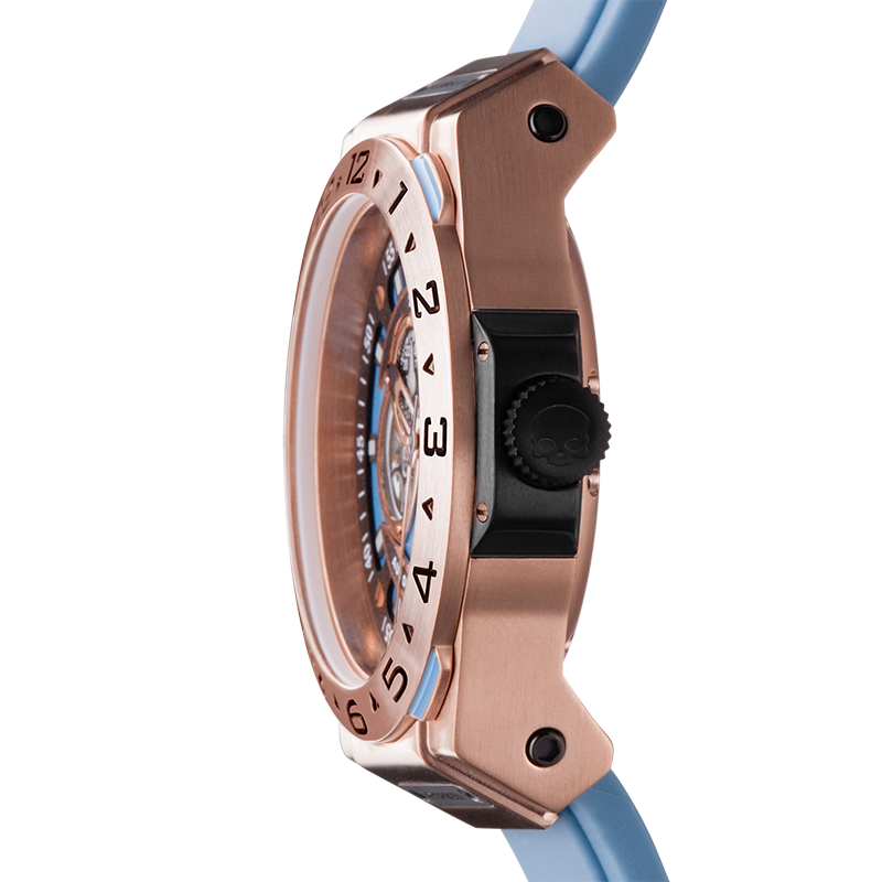 Vento Rose Gold Light Blue – Automatique, esprit marin