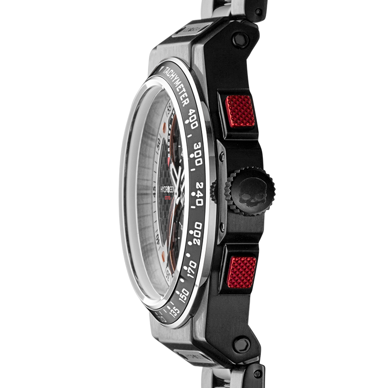 Otto Chrono All Black Bracelet – Chronographe automatique sombre