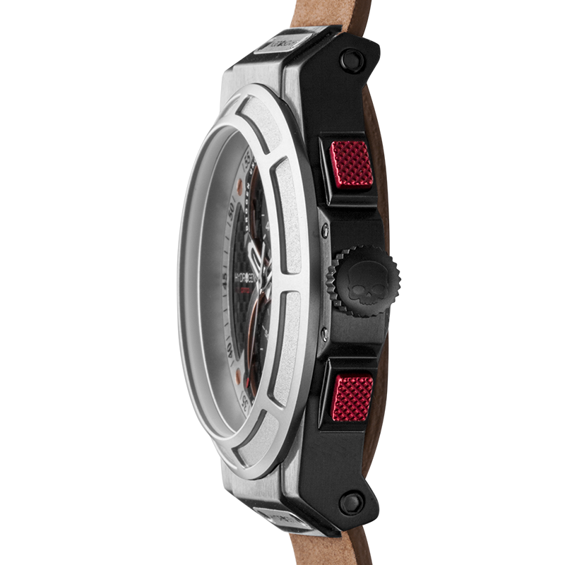 Otto Chrono Silver Black Nato - Allure raffinée