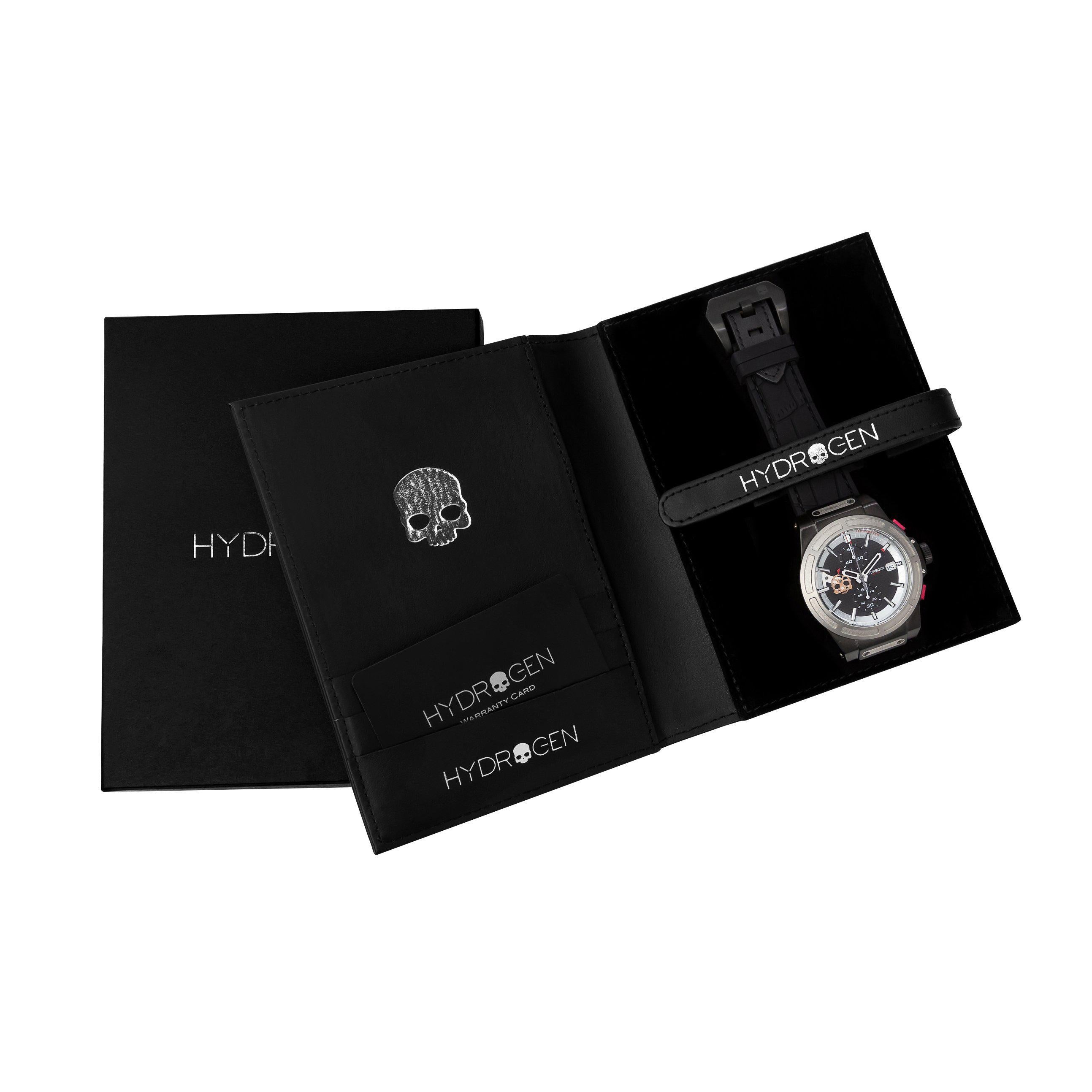 Otto Chrono Silver Matt Black – Chronographe carbone, esprit urbain