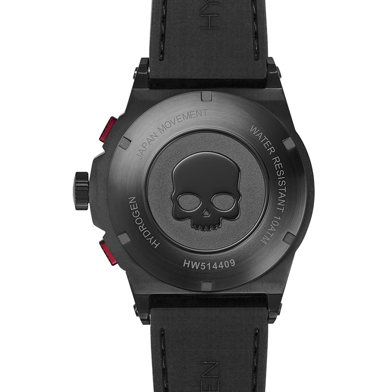 Otto Chrono Silver Matt Black – Chronographe carbone, esprit urbain