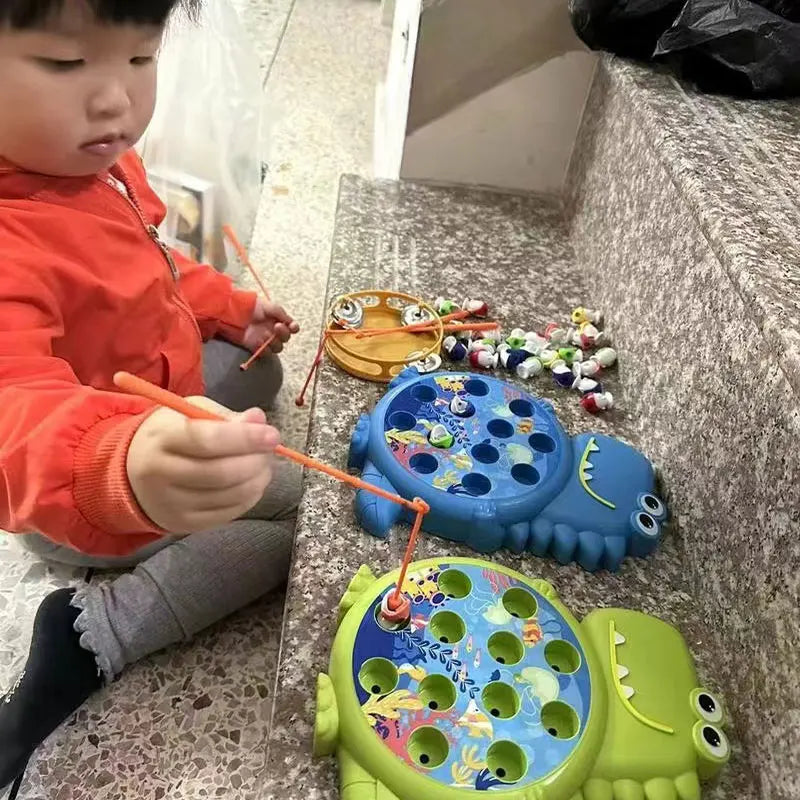 Jeu de Pêche Magnétique Dinosaures – Jouet Éducatif et Amusant pour Enfants