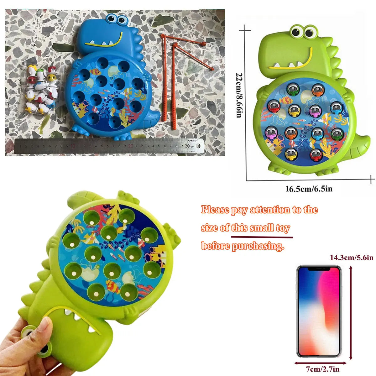Jeu de Pêche Magnétique Dinosaures – Jouet Éducatif et Amusant pour Enfants