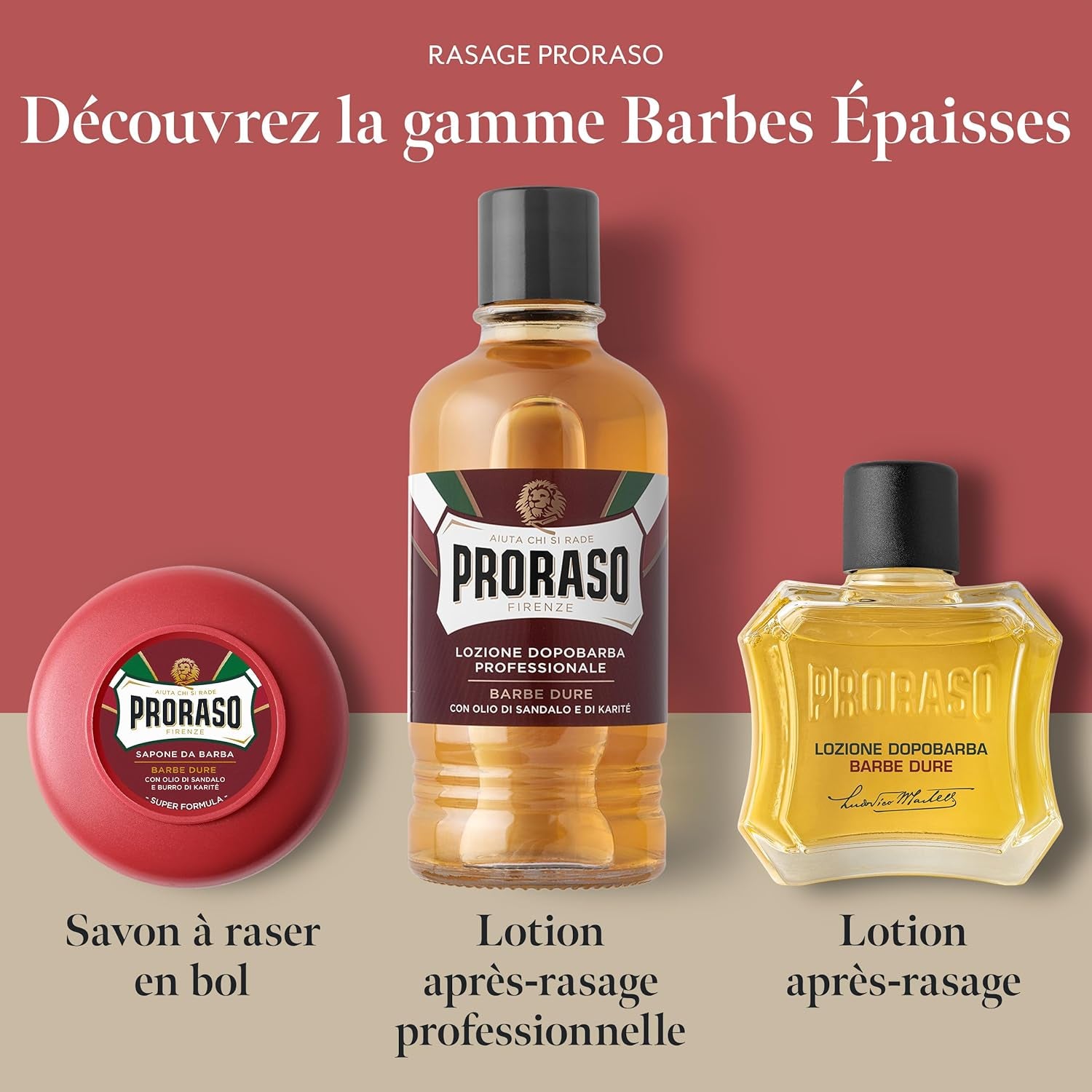 | Savon À Barbe En Bol Pour Barbes Dures (Pot De 150 Ml) – Savon De Rasage Nourrissant Avec Bois De Santal Et Beurre De Karité – Fabriqué En Italie