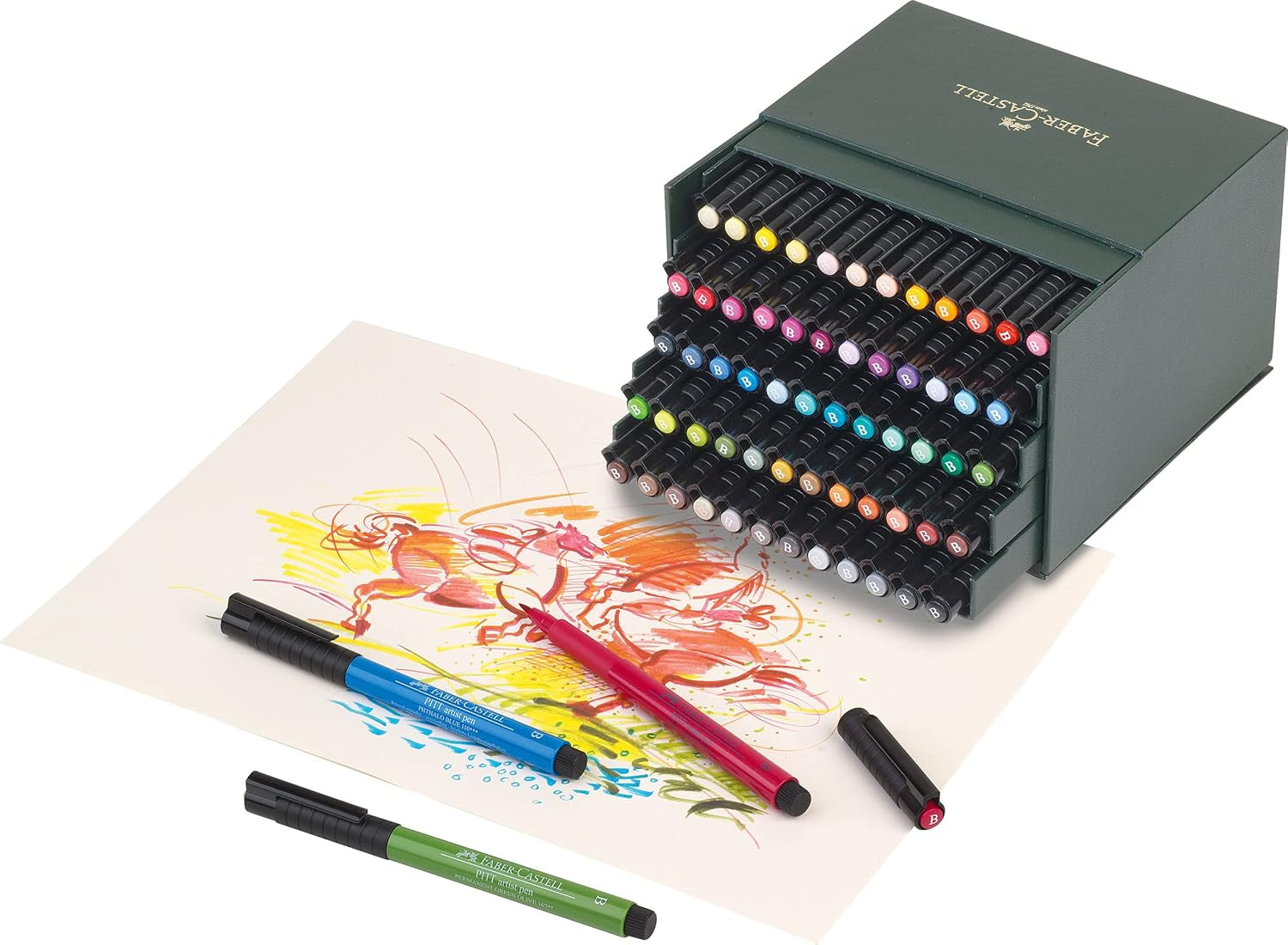 167150 Feutre PITT Artist Pen Studio Box 60X Multicolore