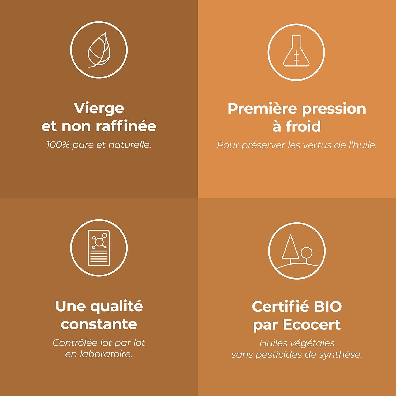 - Jojoba BIO - Huile Végétale Vierge Et Certifiée Cosmos - 100 Ml