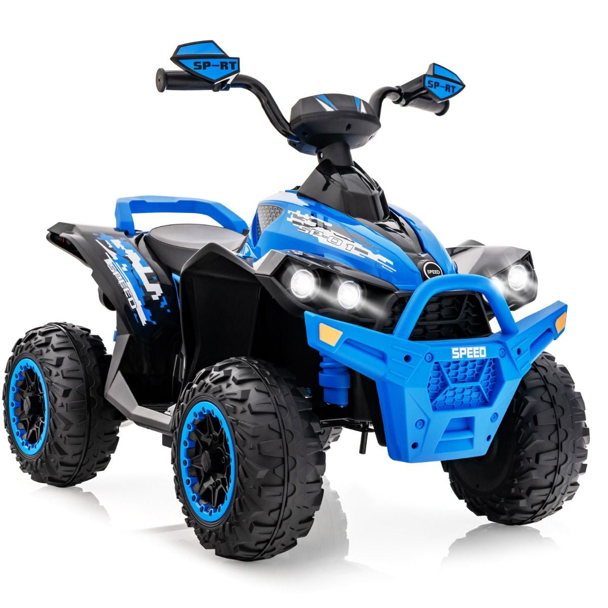 Quad Electrique Pour Enfants 12V7Ah LED Musique Pédale Klaxon 3-4 Km/H Pour Enfants De 3 À 8 Ans Rose/Bleu/Violet/Noir