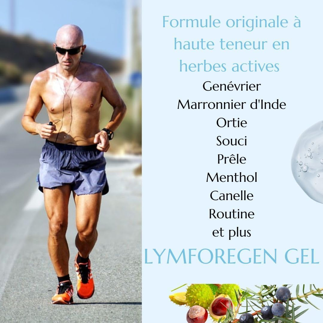- Gel Lymforegen - Stimule Le Système Lymphatique Avec 15 Herbes Et Huiles Essentielles - Régénération Efficace - Favorise Le Drainage Lymphatique - Formule Active D'Herbes (200)