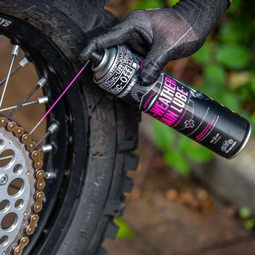 Lubrifiant Moto - 400 Ml - Lubrifiant Pour Moto De Qualité Supérieure - Toutes Conditions Météorologiques