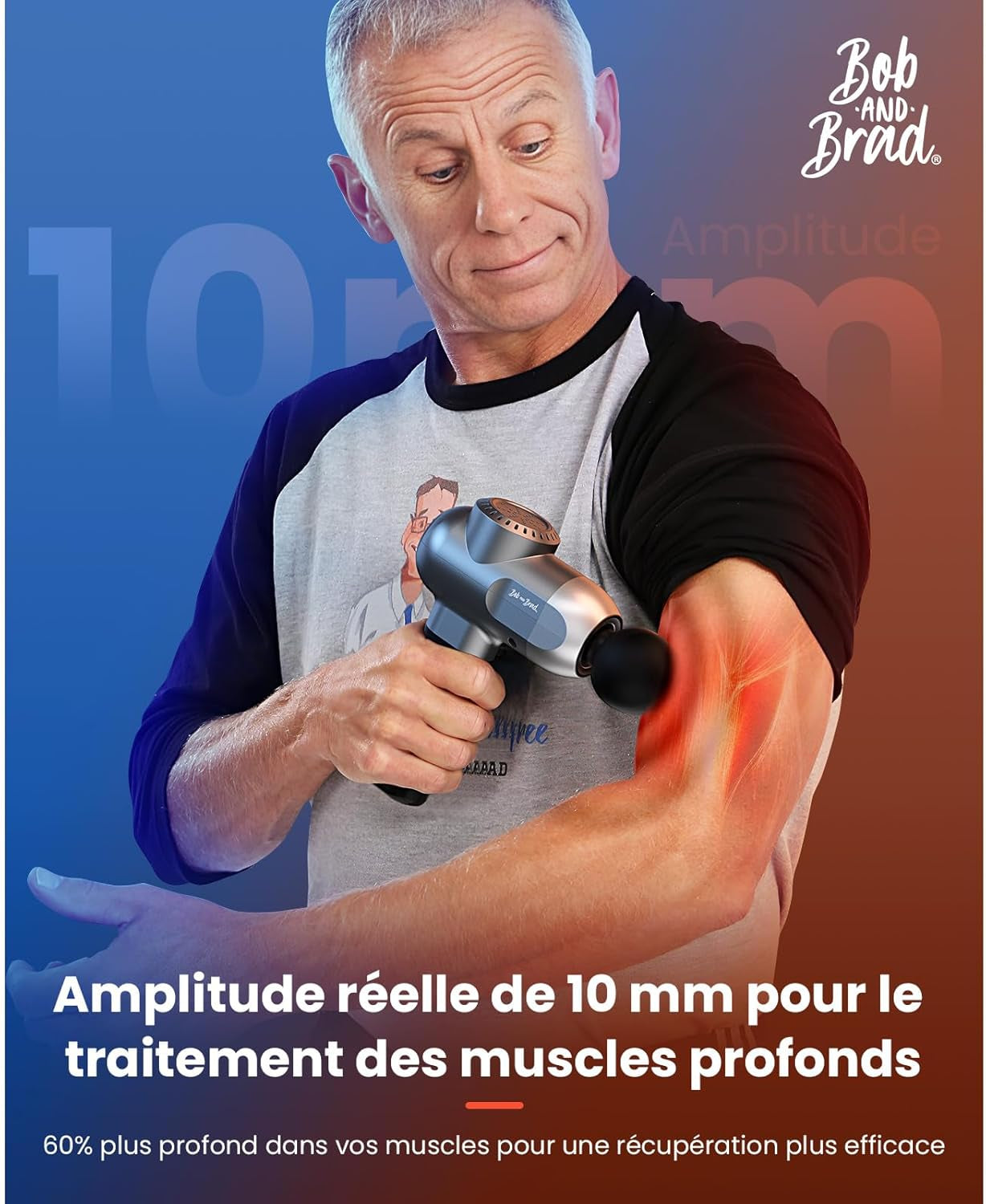 Pistolet De Massage Avec Thérapie Par Le Chaud Et Le Froid, C2 Pro Masseur De Tissus Profonds Avec Chaleur,Pour Le Gymnase, La Maison, La Récupération, Le Soulagement De La Douleur