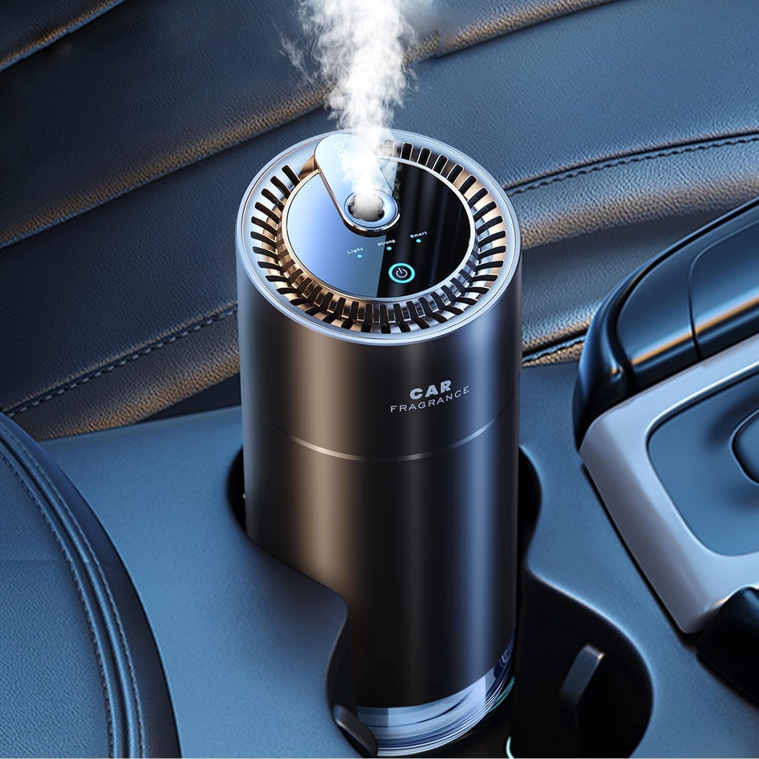 Desodorisant Voiture , F26 Diffuseur De Voiture, Atomiseur À Ultrasons, Concentration Réglable, Marche/Arrêt Automatique, Parfum Naturel 45 ML, Durée 6 Mois, Parfum Voiture De Musc Blanc