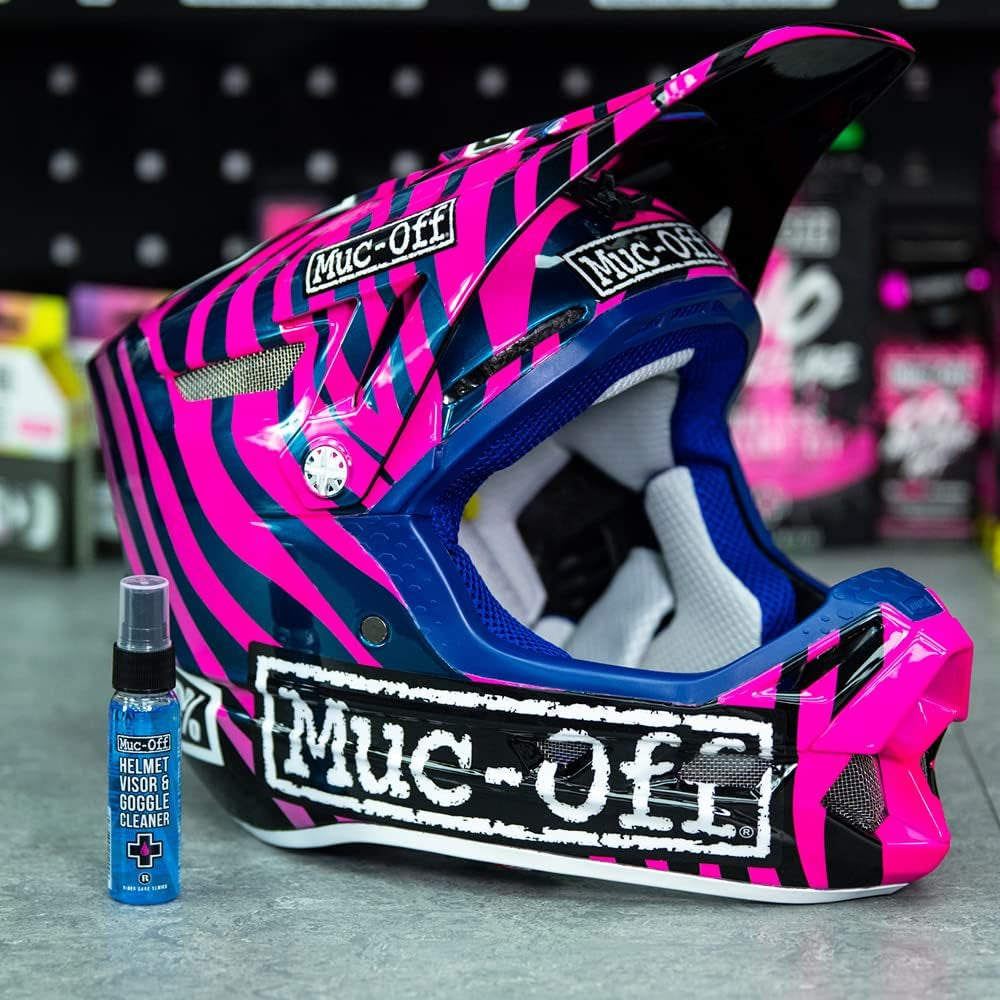 Muc off Visier Reiniger Helmschild Brille Goggle 32Ml Tasche Ph-Neutral Biologisch Abbaubar, 202