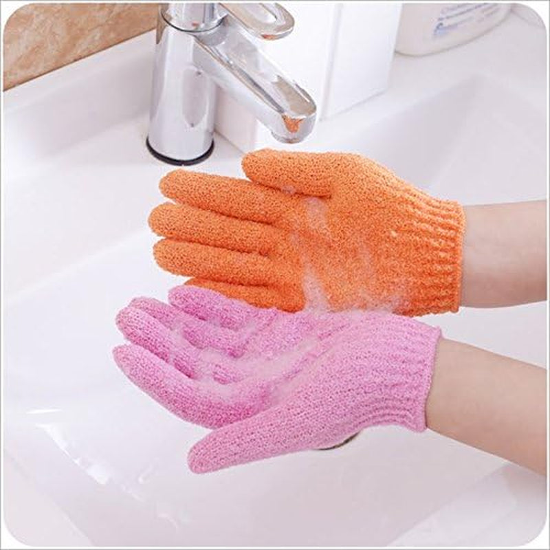 Lot De 10 Gants De Bain Exfoliants - 5 Paires - Gants Naturels Pour Homme Et Femme - Gants De Douche Pour Le Corps - Rend La Peau Douce Et Saine (AOLANS)