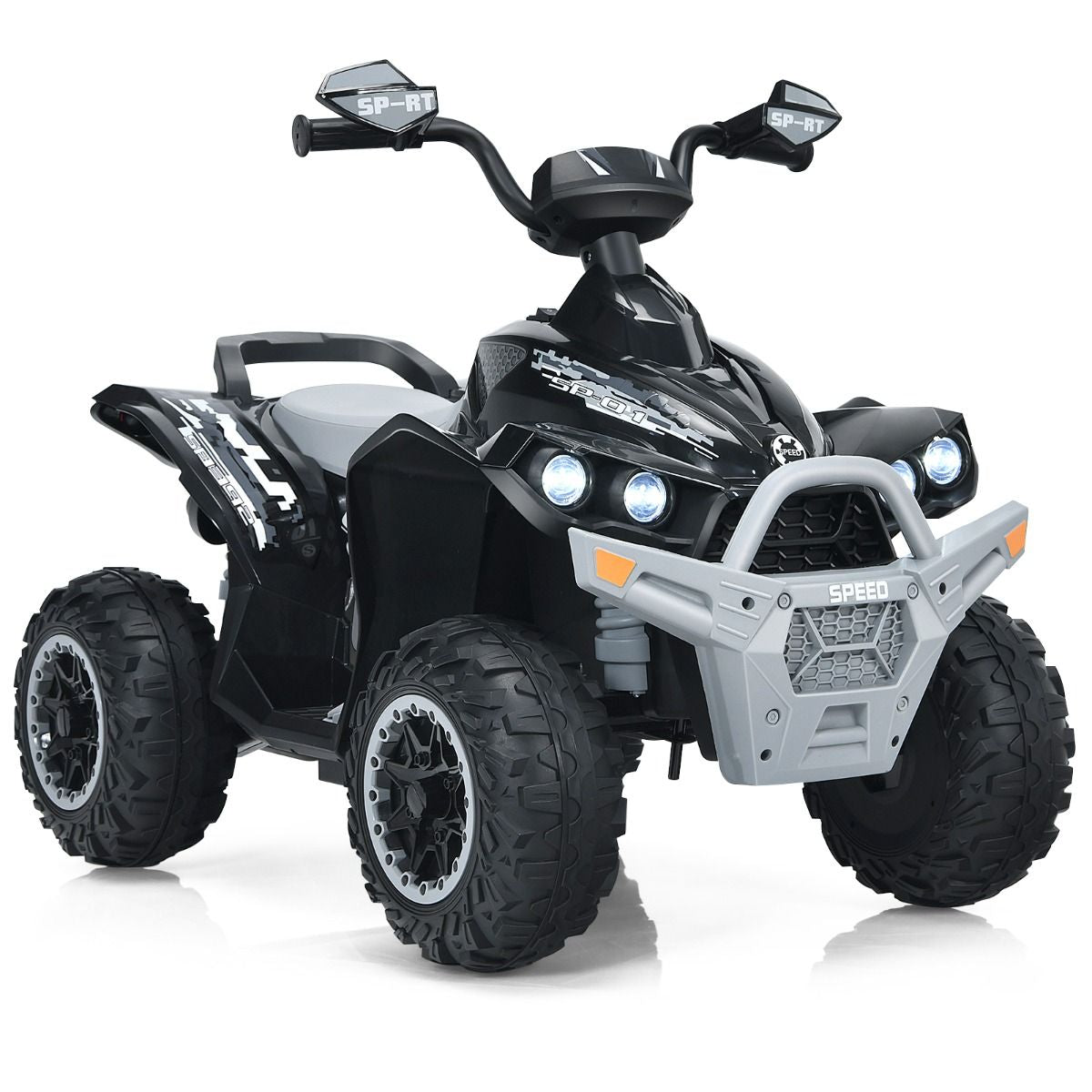 Quad Electrique Pour Enfants 12V7Ah LED Musique Pédale Klaxon 3-4 Km/H Pour Enfants De 3 À 8 Ans Rose/Bleu/Violet/Noir