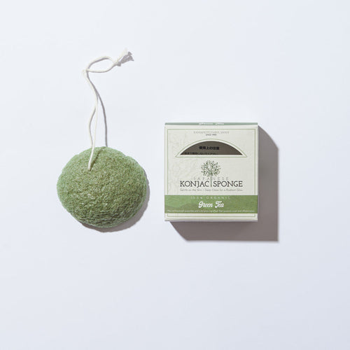 Sakura Glow - Éponge Matcha Konjac BIO