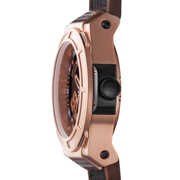 Otto Brown Rose Gold – Style luxueux, mouvement sans compromis