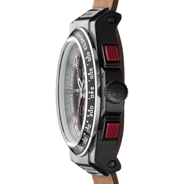 Otto Chrono Black Duo Nato - Chronographe tachymètre élégant