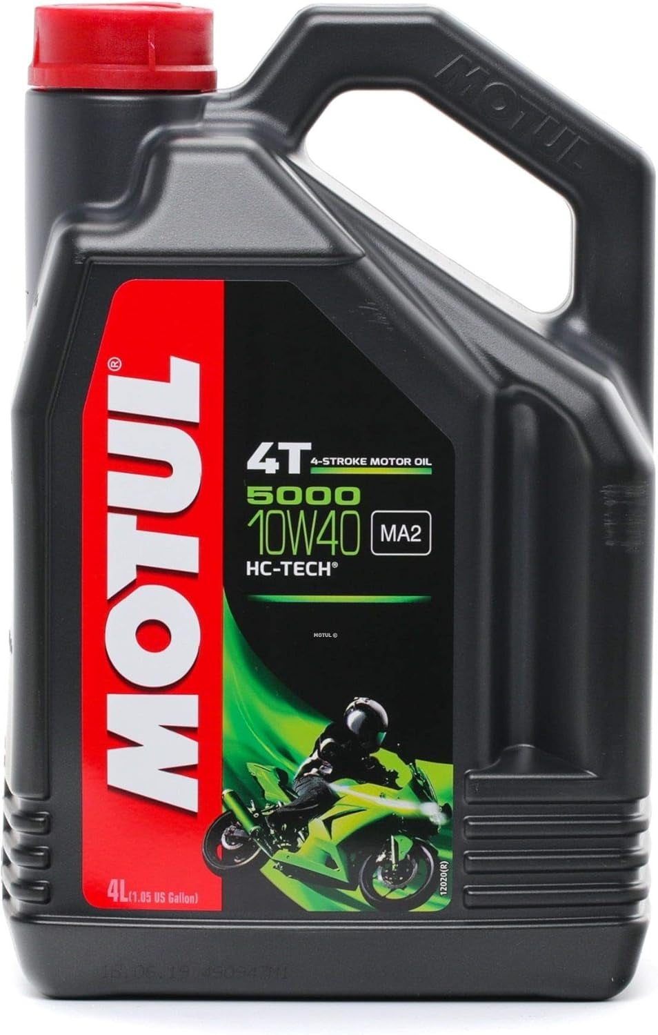 104056 5000 4T Huile Pour Moto À Moteur 4 Temps 10W-40 4 L, 300X234X114