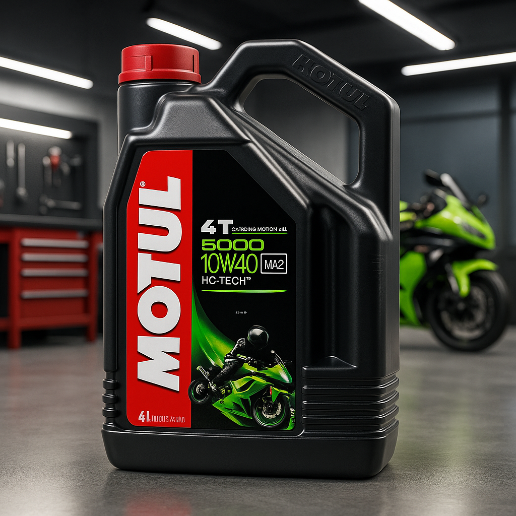104056 5000 4T Huile Pour Moto À Moteur 4 Temps 10W-40 4 L, 300X234X114