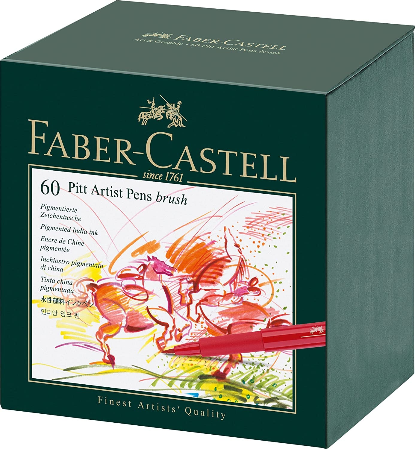 167150 Feutre PITT Artist Pen Studio Box 60X Multicolore