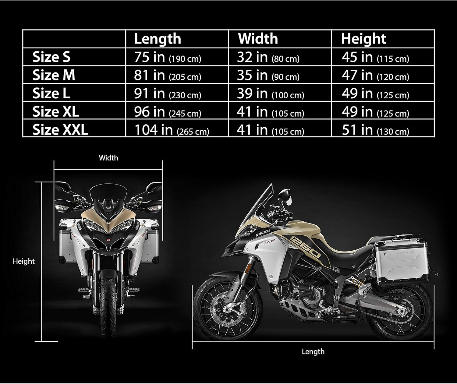 Bâche Moto Pour Extérieur & Intérieur [Taille XL] Housse Scooter Étanche, Pour L’Hiver, Protège Le Vernis & Thermorésistant