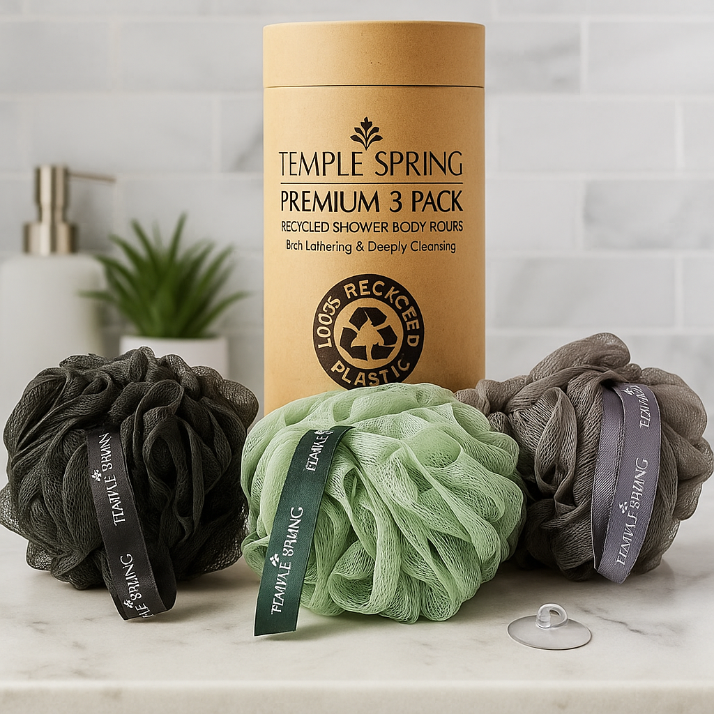 Fleurs de Douche Exfoliantes Écoresponsables