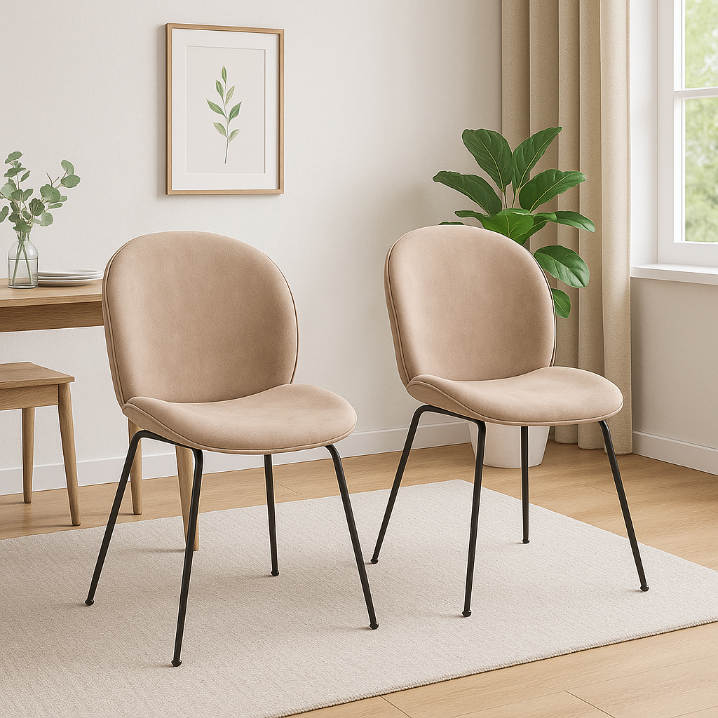 Velvet Duo – Chaises velours tendance