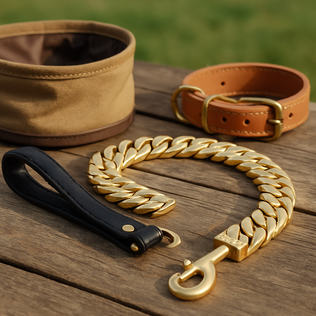 Laisse Kilo Cuban 14K – Puissance & Luxe Pour Grands Chiens
