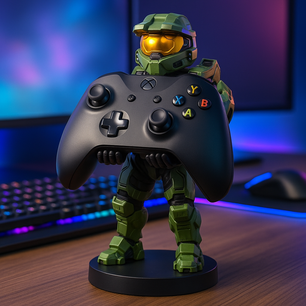 Halo Phone Holder – Figurine Support Gaming