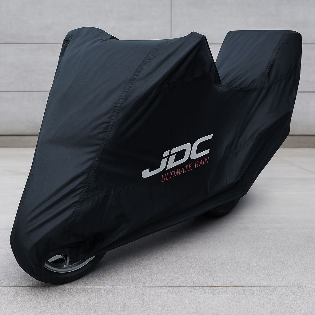 Housse Moto 100% Étanche – Ultimate Rain (Robuste, Doublure Souple, Panneaux Résistants À La Chaleur, Coutures Étanchéifiées) - L Top Case