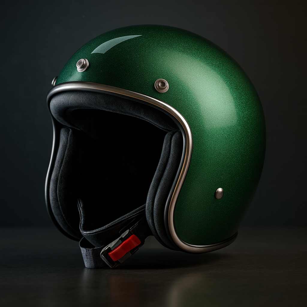 STORMER Quartz – Casque Jet Glitter Green