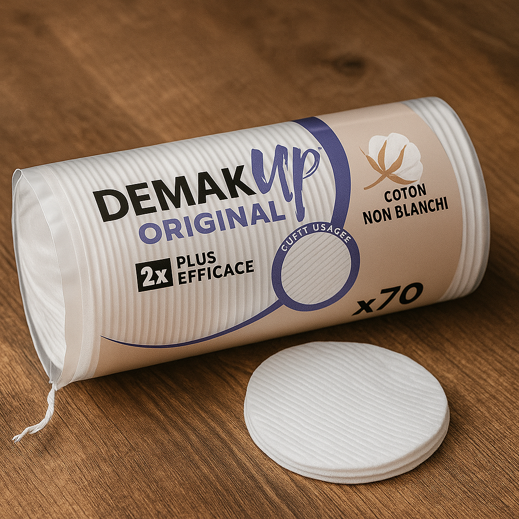 Cotons Démaquillants Ovales Demak’Up Original – Douceur & Efficacité Naturelle