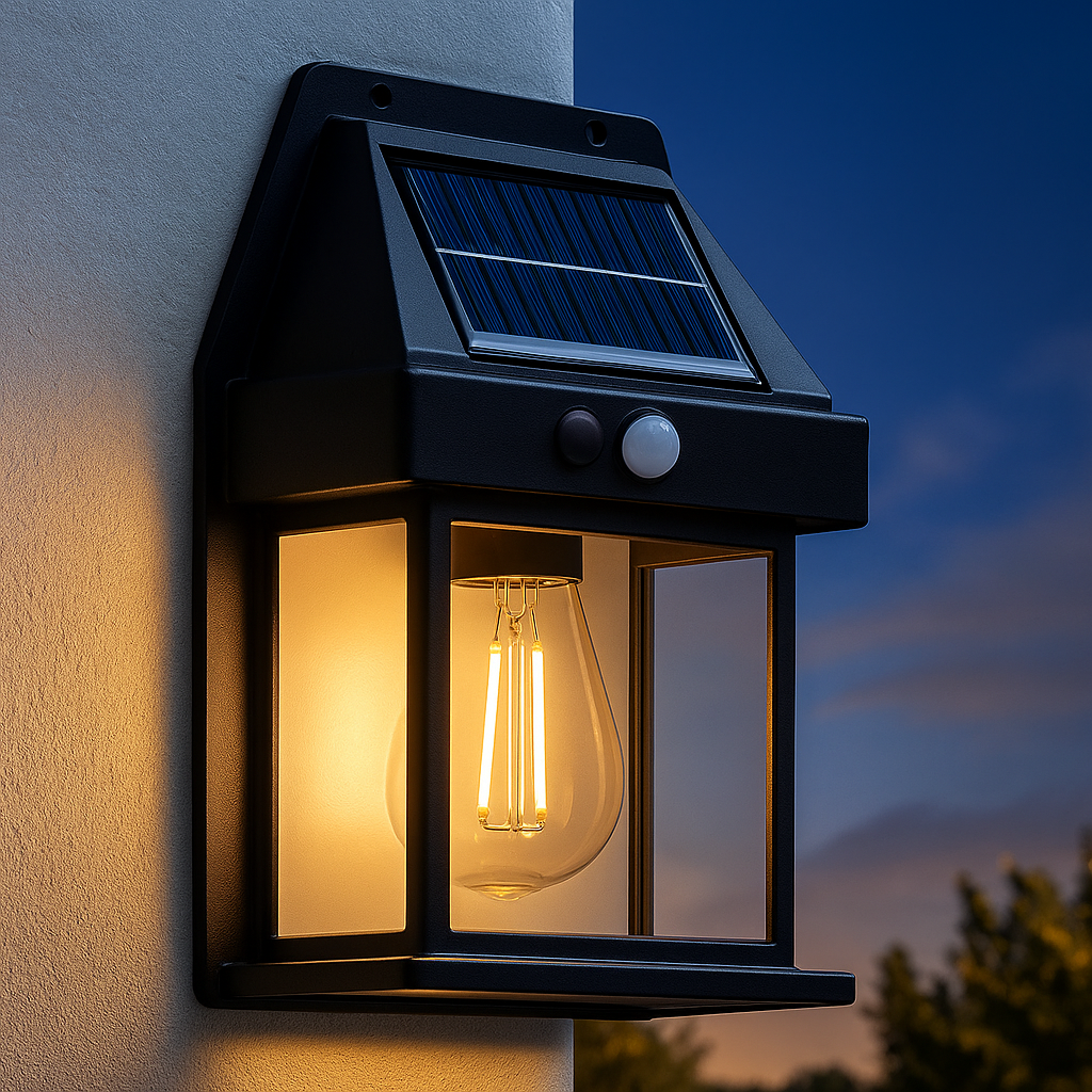 Lampe Murale Solaire Intelligente – Détecteur de Mouvement & Allumage Automatique