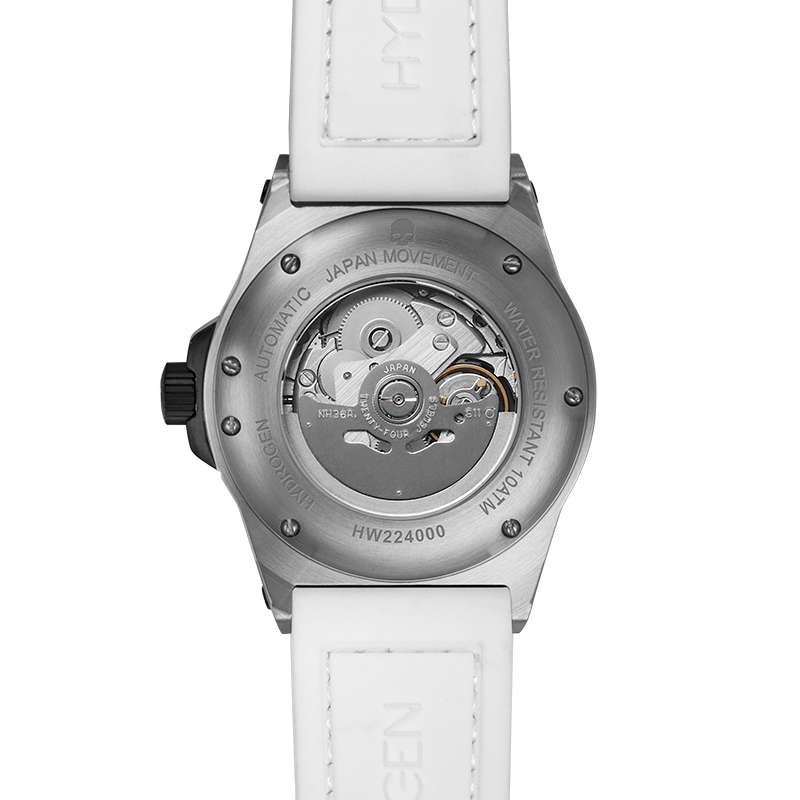 Otto White Silver – Raffinement automatique au poignet