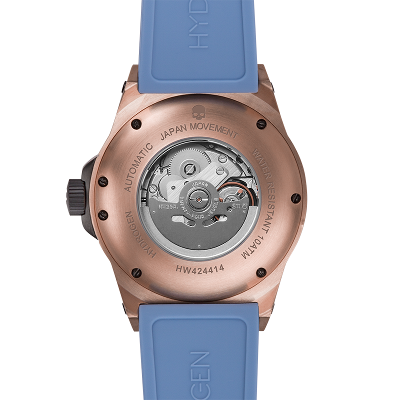 Vento Rose Gold Light Blue – Automatique, esprit marin