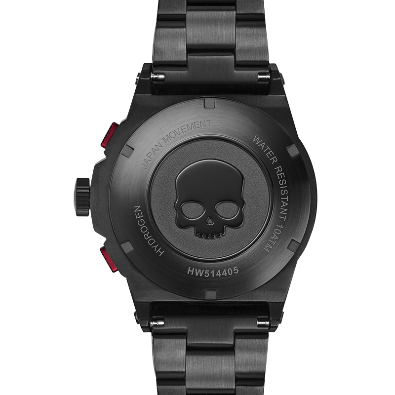 Otto Chrono All Black Bracelet – Chronographe automatique sombre