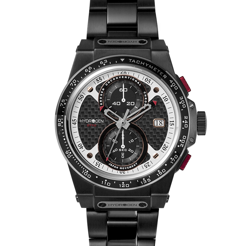 Otto Chrono All Black Bracelet – Chronographe automatique sombre
