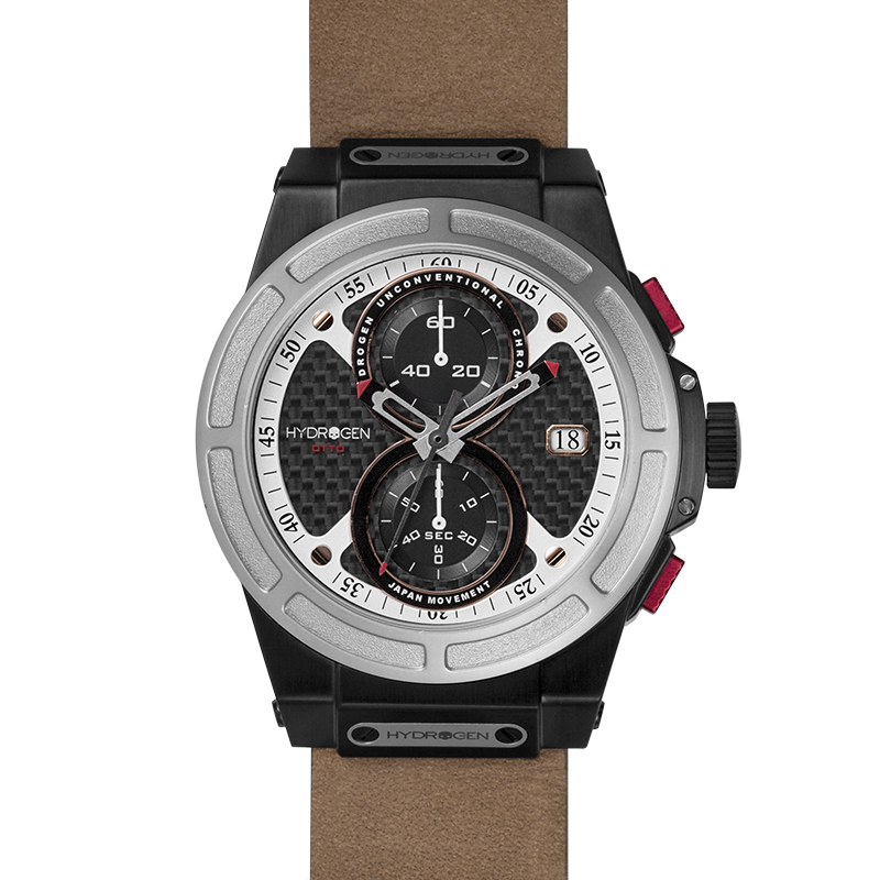 Otto Chrono Silver Black Nato - Allure raffinée