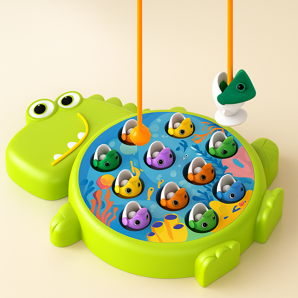 Jeu de Pêche Magnétique Dinosaures – Jouet Éducatif et Amusant pour Enfants
